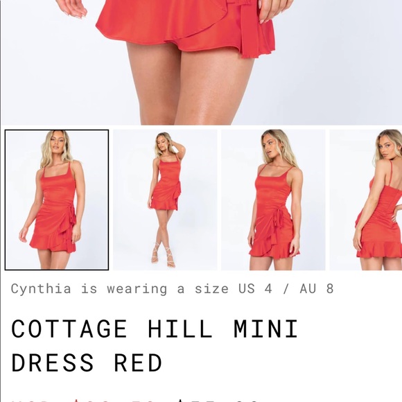 Princess Polly Love Lane Coral Dress Mini - Picture 9 of 13